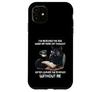 Gatto Nero Ho Raggiunto TheAge Quando Il Mio Treno Di Pensiero Custodia per iPhone 11