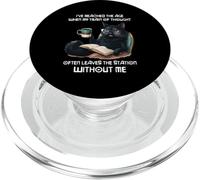 Gatto Nero Ho Raggiunto TheAge Quando Il Mio Treno Di Pensiero PopSockets PopGrip per MagSafe