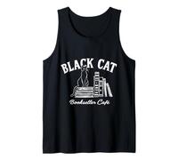 Gatto Nero libraio Cafe Halloween Book Lover Costume Idea Canotta