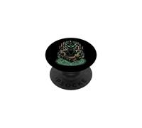 Gatto Nero Mistico Grimorio Stregoneria Gotico PopSockets PopGrip Adesivo