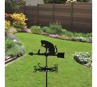 Gatto nero segnavento decorazione per tetto ornamento gattino per montaggio