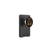 Gatto nero Terzo Halloween Occhio Floreale Luna Donne Ragazze PopSockets PopWallet per MagSafe