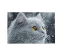 Gatto nevoso 1000 pezzi puzzle per adulti puzzle in legno per adulti regali decorazione della casa