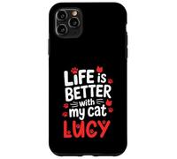 Gatto Nome Lucy Life Is Better With My Cat Lucy Custodia per iPhone 11 Pro Max