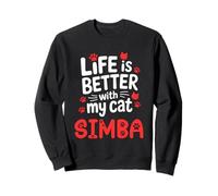 Gatto Nome Simba Life Is Better with My Cat Simba Felpa