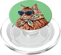 Gatto norvegese delle foreste alla moda gatti Magazine Cover Kitty Lover PopSockets PopGrip per MagSafe