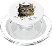 Gatto occhi rossi Super Bad Street Style Vibes PopSockets PopGrip per MagSafe