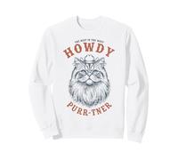Gatto Occidentale Purr'n'er Best in West Retro Style Felpa