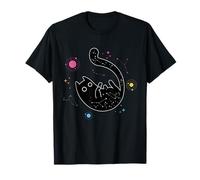 Gatto pansessuale galassia spaziale LGBT Gay Pan Pride bandiera, LGBTQ Maglietta
