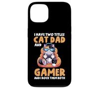 Gatto Papà Gamer Divertente Gioco Padre Ho Due Titoli Per Gli Uomini Custodia per iPhone 13