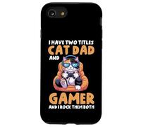 Gatto Papà Gamer Divertente Gioco Padre Ho Due Titoli Per Gli Uomini Custodia per iPhone SE (2020) / 7 / 8
