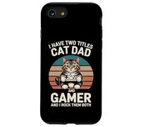 Gatto Papà Gamer Divertente Gioco Padre Ho Due Titoli Per Gli Uomini Custodia per iPhone SE (2020) / 7 / 8