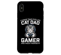 Gatto Papà Gamer Divertente Gioco Padre Ho Due Titoli Per Gli Uomini Custodia per iPhone XS Max
