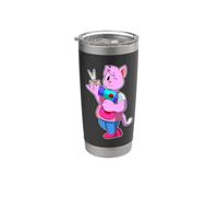 Gatto Parrucchiere Forbici Bicchiere termico in acciaio inox doppia parete