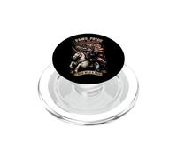Gatto patriottico Unicorn Ride selvaggio e libero PopSockets PopGrip per MagSafe