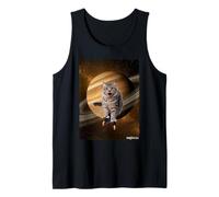 Gatto Pattinatore Spazio Saturno Canotta