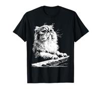Gatto Persiano Animale Felino Che Suona Pianoforte Pianista Maglietta