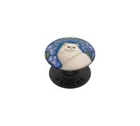 Gatto persiano Art Nouveau Iris Floreale PopSockets PopGrip Adesivo