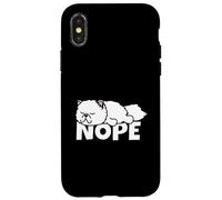 Gatto Persiano Gattino Not Today Nope Custodia per iPhone X/XS