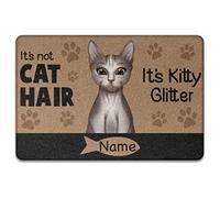 Gatto Personalizzato: Non È Pelo Di Gatto, È Gattino Glitterato, Per Gli Amanti Dei Gatti Tappeti D'Ingresso Antisporco Tappetini Porta Dingresso Confortevole Zerbino Di Benvenuto Per 40X60Cm
