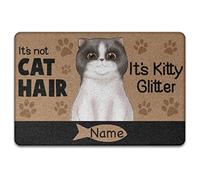 Gatto Personalizzato: Non È Pelo Di Gatto, È Gattino Glitterato, Per Gli Amanti Dei Gatti Tappeto Ingresso Casa Antisporco Tappeti D'Ingresso Resistente Zerbino Di Benvenuto Per Balcone 40X60Cm