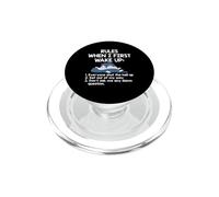 Gatto pigro che dice regole quando mi sveglio per la prima volta uscire dalla mia strada PopSockets PopGrip per MagSafe