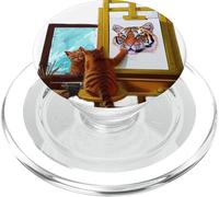 Gatto Pittura Leone Gatto PopSockets PopGrip per MagSafe