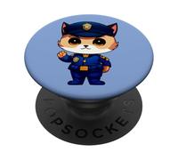 Gatto polizia PopSockets PopGrip Adesivo