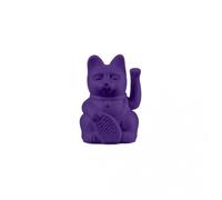 Gatto portafortuna mini viola 9,8 cm