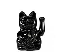 Gatto portafortuna nero lucido