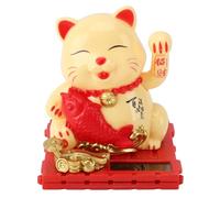 Gatto Portafortuna, Simpatico Gatto Che Ondeggia Ad Energia Solare, Maneki Neko Che Fa Cenno Al Gatto Portafortuna, Decorazioni per Statue di Gatti della Fortuna Solare per la