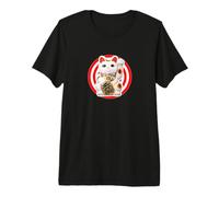 Gatto Portafortuna, Simpatico Gatto Maneki-Neko, Gatto angolare Maglietta Premium
