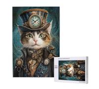 Gatto Puzzle 1000 Pezzi, Animale Puzzle Adatto ad Adulti e Principianti, Giochi Divertenti/Sfidanti/Impossible, DIY Hobby Creativi per Adulti Attività Artigianali, Regali per Uomini/Donne M-1872