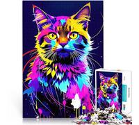 gatto Puzzle da 2000 pezzi per adulti Aiuta il cervello ad allenare i giocattoli che creano dipendenza per coltivare la pazienza Regali di Babbo Natale segreto 70x100cm