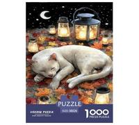 Gatto Puzzle Puzzle Da 1000 Pezzi Gioco Di Sfidaans Adulti E over 12 Anni Naturale Puzzle Impossibile Gioco EduGattoivo Familiare Regalo Per La Decorazione Domestica 38x26cm/1000pcs