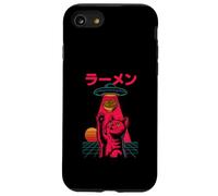 Gatto Ramen Alieno Rapimento Vintage Giapponese Retrò UFO Grafica Custodia per iPhone SE (2020) / 7/8