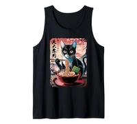 Gatto Ramen Anime Sakura Tramonto Giappone Canotta