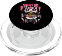 Gatto Ramen Scheletro Giapponese Creepy Anime Gatto Halloween PopSockets PopGrip per MagSafe