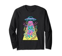 Gatto Ramen UFO Kawaii Teen Girl Anime Stuff Estetica Kitty Maglia a Manica