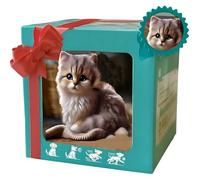 Gatto Robot per Bambini Giocattolo Robotico 2025 Gatti Robot Ai, Gatto Robot Realistico Che Si Comporta Come Un Veri Cucciolo - Cammina, Abbaia, Muove La Coda B