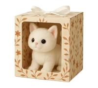 Gatto Robot Realistico - Giocattolo Interattivo di Peluche Gatto per Bambini - Agisce Come un Vero Gattino, Cammina, Scodinzola e Miagola, ed è un Animale Domestico Compagno Realistico per l'Asilo, l