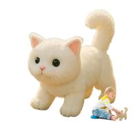 Gatto Robot Realistico - Peluche Elettrico con Dettagli Realistici,Animali Per Bambine Ragazze Ragazzi Figli Festa Della Mamma Ringraziamento San Casa Famiglia Ufficio