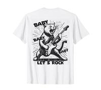 Gatto rock con chitarra - Baby Let's Rock! Maglietta