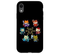 Gatto RPG Set di dadi Nerdy D20 Gamer Geek Gatti Uomini Donne Bambini Custodia per iPhone XR