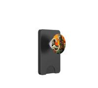 Gatto Samurai al Tramonto tra Onde Oceaniche PopSockets PopWallet per MagSafe