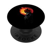 Gatto Samurai Giapponese Estetica Ninja Art PopSockets PopGrip Adesivo