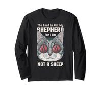 Gatto satanico - Non sono una pecora - Ateo Maglia a Manica
