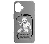 Gatto Scherma Gioco scherma Gatto divertenti Fencing scherma Custodia per iPhone 16