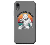Gatto Scherma Gioco scherma Gatto divertenti Fencing scherma Custodia per iPhone XR