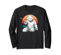 Gatto Scherma Gioco Scherma Gatto Vintage Fencing Scherma Maglia a Manica